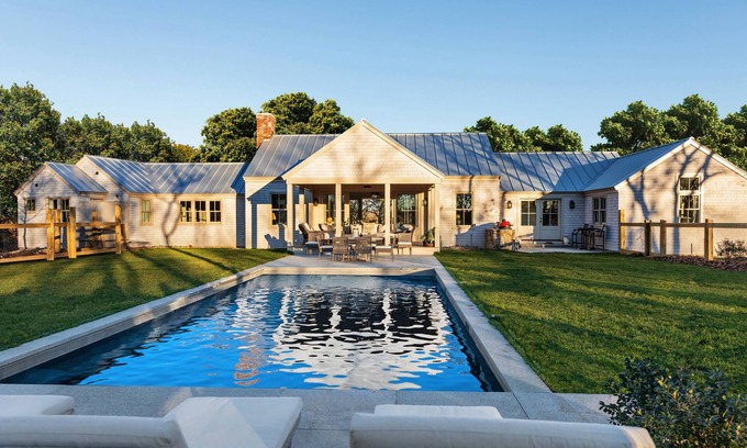West Tisbury Casa | Brand New Home with Guest House & Heated Pool!