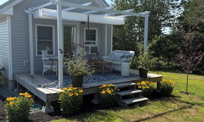 Gouldsboro Cabaña | Brand New House!! Charming tiny home on small farm close to Schoodic Peninsula.