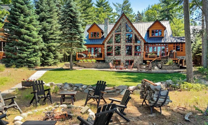 Higgins Lake Cabaña | BRAND NEW LISTING Whispering Pines Lodge ON Higgins Lake, beautiful sunsets!