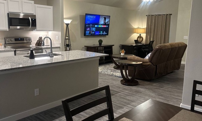 Odessa Casa | Brand new quiet cozy furnished home in odessa Midland with TV in each room.