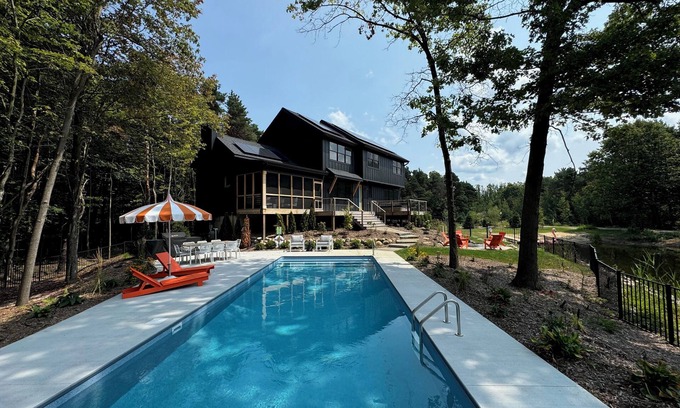 Fennville Casa | Brand new Secluded 5 Bedroom 5.5 bath house with pool in Saugatuck