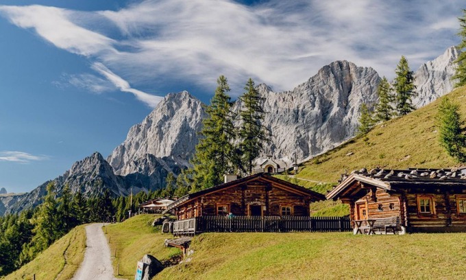 Schildlehen Cabina | Brandhof Chalets am Berg - cozy hut/1 bedroom/ shower, WC