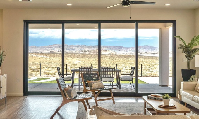 Greenehaven Casa | Vistas Impresionantes de Lake Powell desde Casa Temática de Surf con Jacuzzi