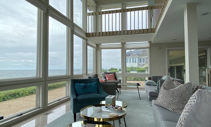 Mashpee Casa | Breathtaking Oceanfront Home with Pool.