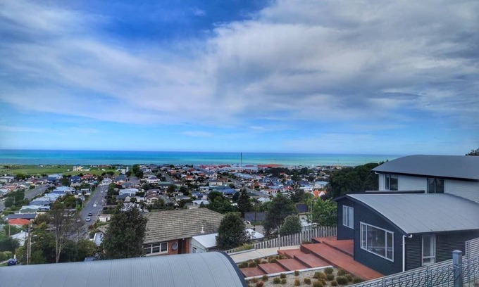 Oamaru Villa | Impresionante casa con vista al mar