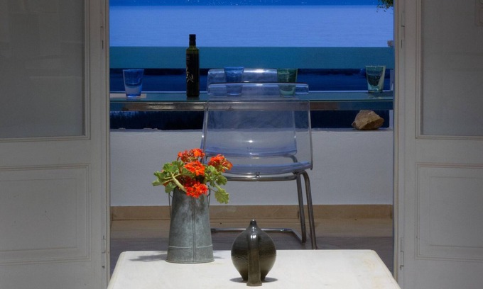 Naxos Villa | Impresionante puesta de sol, lago de sal y vistas al mar Egeo. 150m de la magnífica playa.