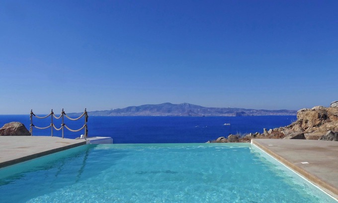Naxos Villa | Impresionantes vistas del mar Egeo Con Una Piscina privada