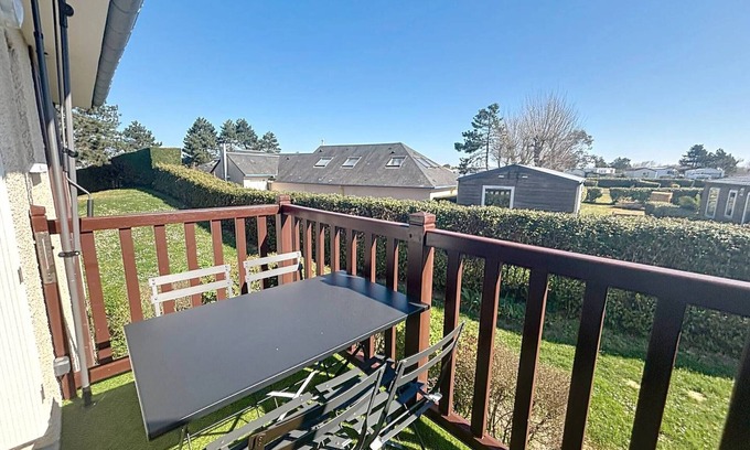 Merville-Franceville-Plage Apartamento | Dúplex luminoso a 50m de la playa para 4 personas