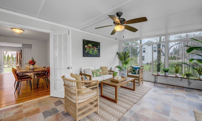 Princeton Junction Casa | Bright 4BR House w/ Large Backyard and Sunroom