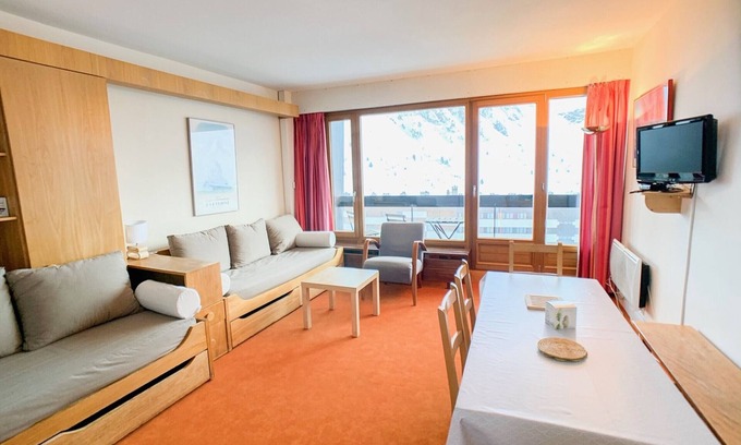 Tignes le Lac Apartamento | Apartamento luminoso · Cerca de las pistas · Balcón · Se admiten mascotas