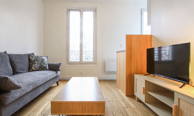 Ivry-port Apartamento | Bright Apt with Wi-Fi near Ivry Cinema