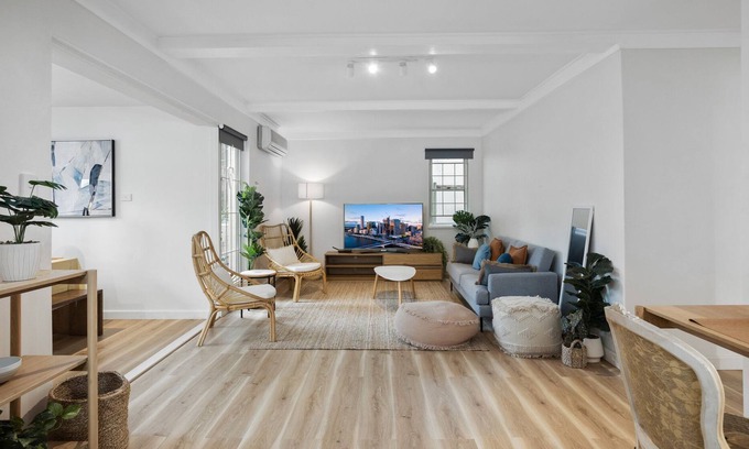 Kangaroo Point Apartamento | Bright Contemporary 2-bed Unit with Study Nook