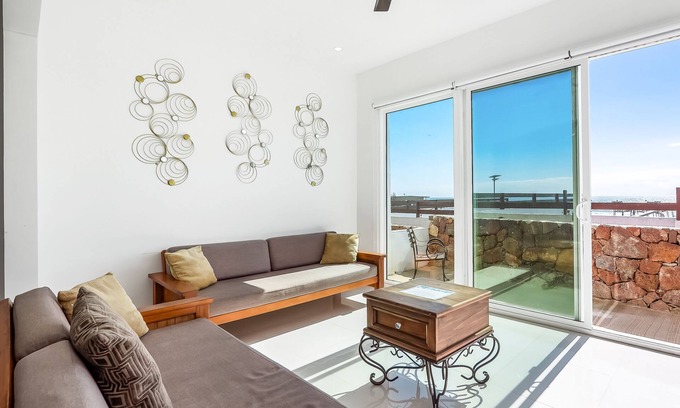 La Paloma Casa | Bright dog-friendly home with heated pool, hot tub, streaming, & ocean views