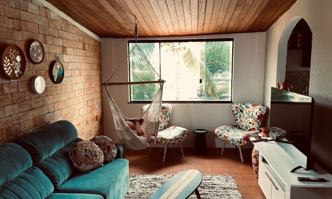 Boca do Rio Apartamento | Bright , good taste , calm , relaxing yet close to action !
