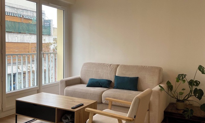 Quartier de Becon Apartamento | Bright & Modern Studio with Large Terrace Near La Défense & St Lazare