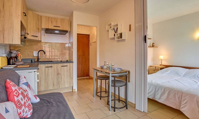 Barbotan-les-Thermes Apartamento | Luminoso T1 bis para 2, terraza soleada, aparcamiento, wifi