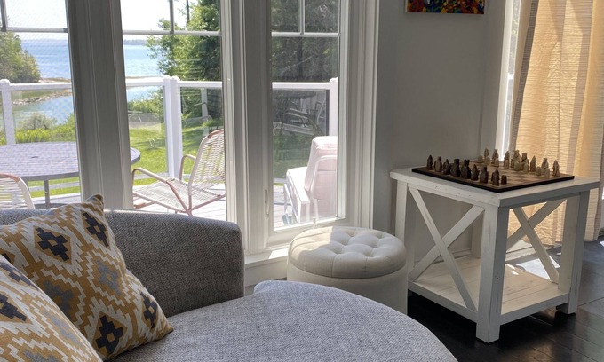 Lamoine Casa | Bright waterfront home, 20 minutes to Acadia. Hot tub