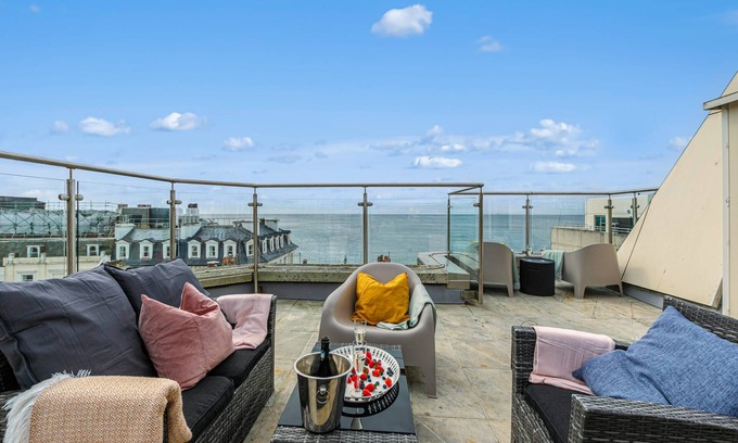 Brighton City Centre Apartamento | Brighton Beach City Penthouse Sea Views Balcony