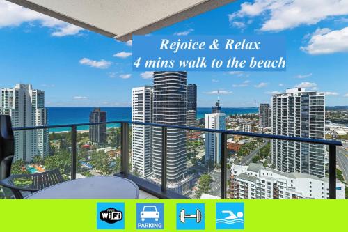Broadbeach Apartamento | Broadbeach oceanview apartment Level 26 with carpark - 4 mins walk to the beach