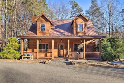 Bryson City Casa | Bryson City Cabin with Private Hot Tub and Game Room