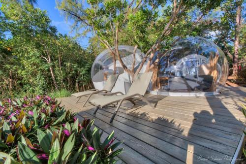 Trou d'Eau Douce Cabina | Bubble Lodge Ile aux Cerfs Island