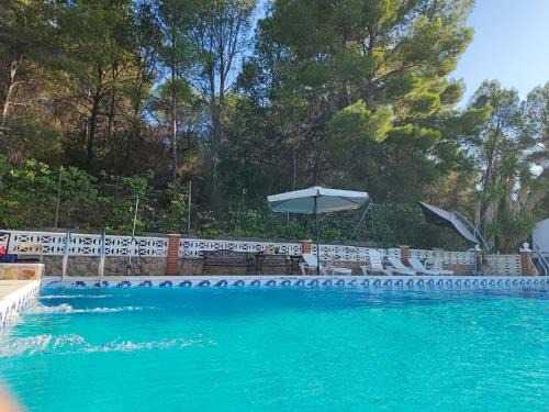 Lliria Casa | Buenas vistas y privacidad, tranquila y fresca villa en el bosque de Valencia con una magnífica piscina de 80m2