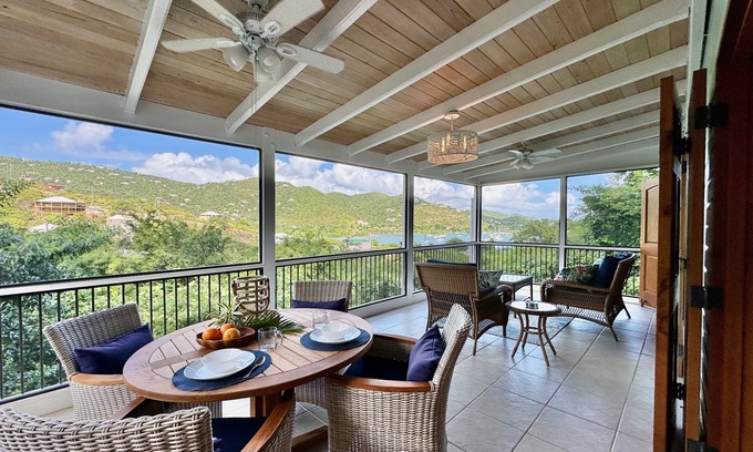 Estate Little Plantation Casa | Bungalow Blue ~ 1 bedroom w/ AC in heart of Coral Bay