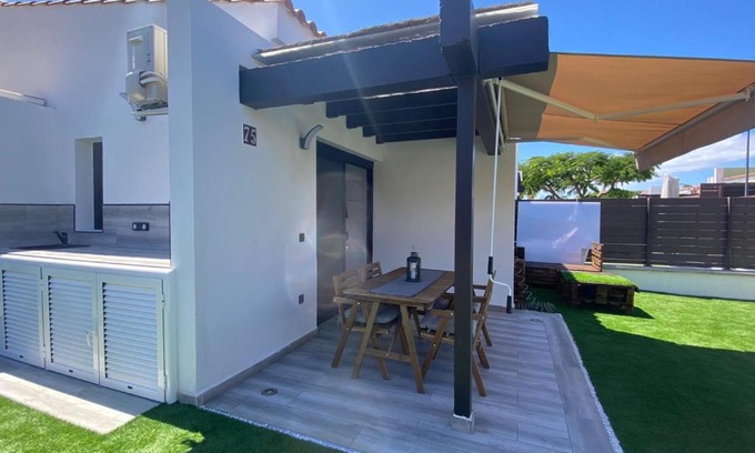 Maspalomas Casa | Bungalow Maspalomas Golf con jacuzzi, piscina y jardín