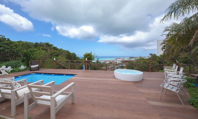Nakadomari Casa | C 380㎡ Vista al mar en la cima de Onna Quiet 4BR 3bath