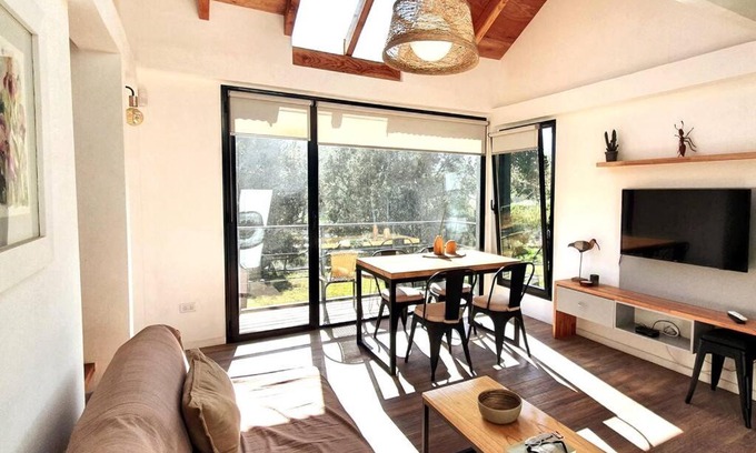 Golondrinas Chalet De Esquí | Cabaña con sonido y vista de arroyo