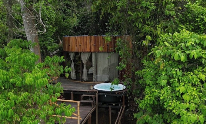 Los Naranjos Cabina | Cabaña con vista a la montaña