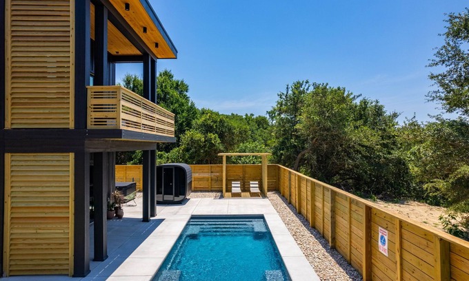 Kitty Hawk Casa | Cabana Capri | Private Heated Pool Sauna Hot Tub Home Gym Luxe Retreat