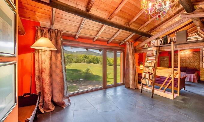 Casaleggio Boiro Cabina | Casita de campo 'Di Caccia' con vistas a la montaña, Wi-Fi y aire acondicionado