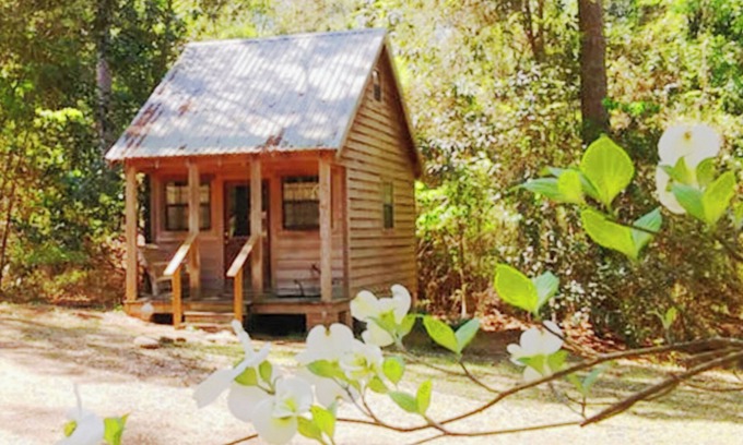 Gardner Cabina | Cabin retreat on 11 wooded acres W of Alexandria; AC WiFi smart TV; 14 night min