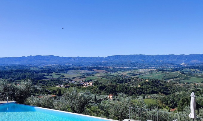 Loro Ciuffenna Otro | Cafaggio Primo, exclusive use of farmhouse with pool and a breathtaking view