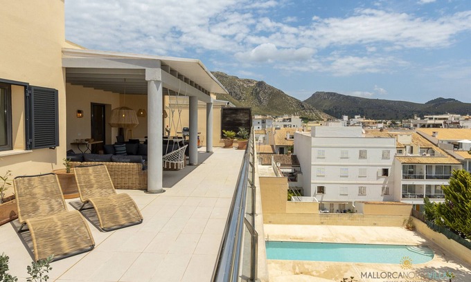 Puerto de Pollensa Apartamento | Cala Ventura Espectacular Ático con Vistas en el Corazón de Puerto de Pollensa