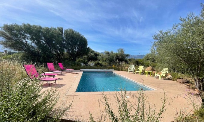 Calvi Apartamento | Calenzana Cinque - Appt avec piscine partagée
