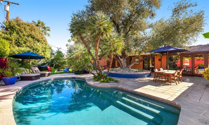 Tahquitz River Estates Casa | California Ranch Dog-Friendly Home W/ Lush Landscaping & Private Saltwater Pool