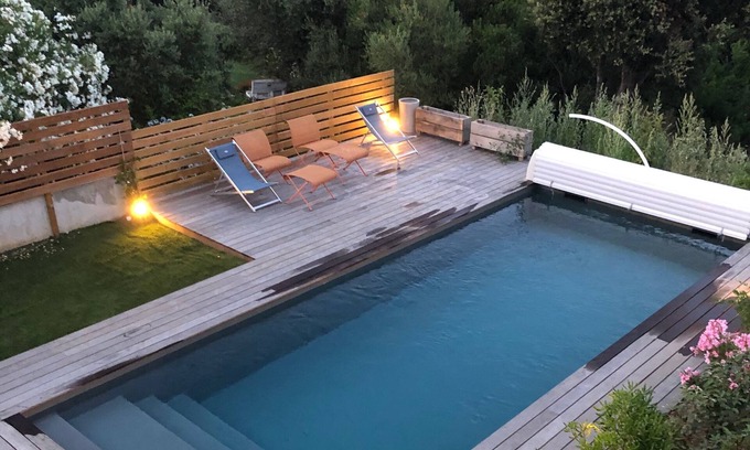 Cirendinu Villa | Californian villa facing the sea, heated pool, hammam, 10 per