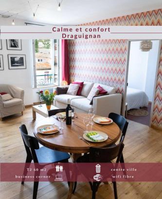Draguignan Apartamento | Calme et confort en coeur de ville
