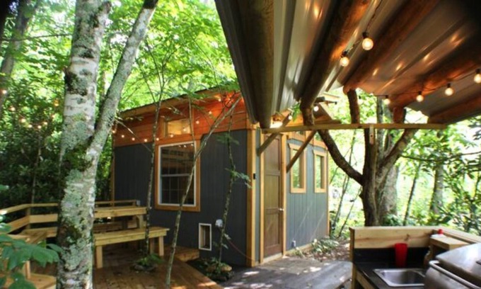 Todd Alquiler De RV | Camp Bigfun: Tiny Hideaway Cabin Solar Power Off Grid