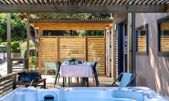 Saint-Clement-des-Baleines Casa | Camping Romanée La Plage **** - EXCLUSIVE mobile home - 2 bedrooms - 2 bathrooms - Private SPA 4 people
