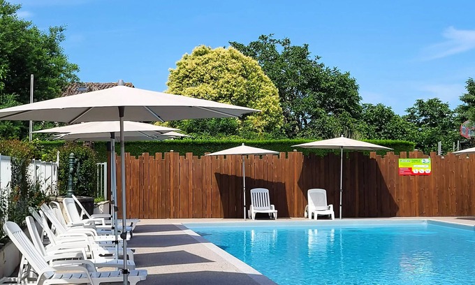 Saint-Antoine-de-Breuilh Casa | Camping Village La Rivière Fleurie**** - Premium 3-room mobile home for 4 people Air-conditioned