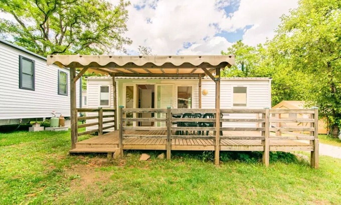 Saint-Vincent-de-Durfort Casa | Camping maeva Escapades Coeur d'Ardèche **** - 3 Room Mobile Home 5/7 People Air Conditioned + TV