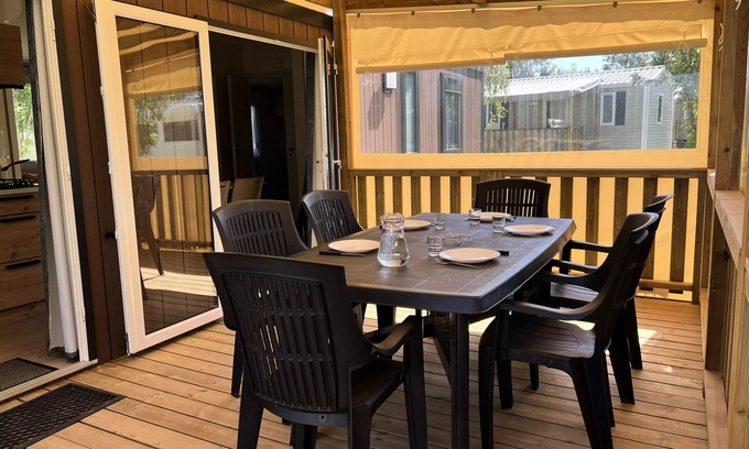 Aubigny-les-Clouzeaux Casa | Camping Campilo **** - Premium Cottage ++ Lake view 4 rooms 6 people Air-conditioned