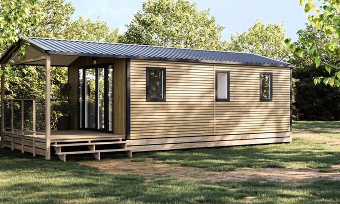 Saint-Rome-de-Tarn Casa | Camping de la Cascade **** - Mobil-home Nest TP air-conditioned (D/D) 4 persons