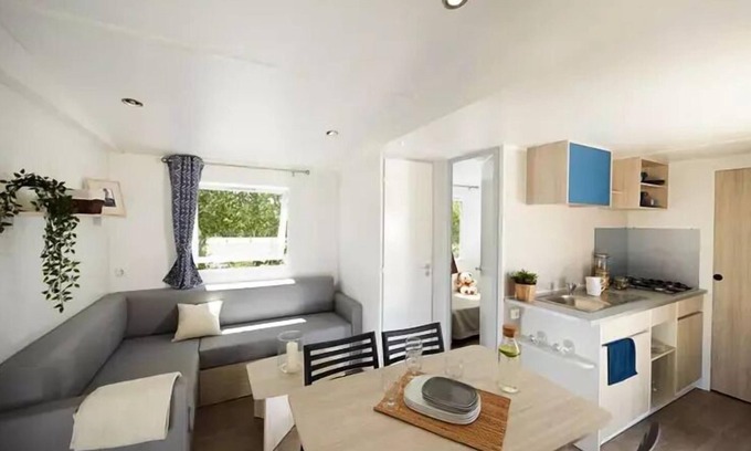 Noyelles-sur-Mer Casa | Camping de La Roselière ** - Casa móvil 3 piezas 4/5 personas