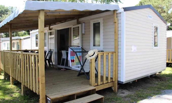 Asserac Casa | Camping Domaine de Pont Mahé *** - Casa móvil Super Cordelia 4 Habitaciones 6 Personas