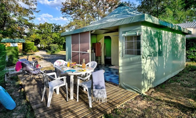 Anneyron Casa | Camping Flower la Châtaigneraie**** - Bungalow Funflower 3 rooms 4/6 people Without Sanitary