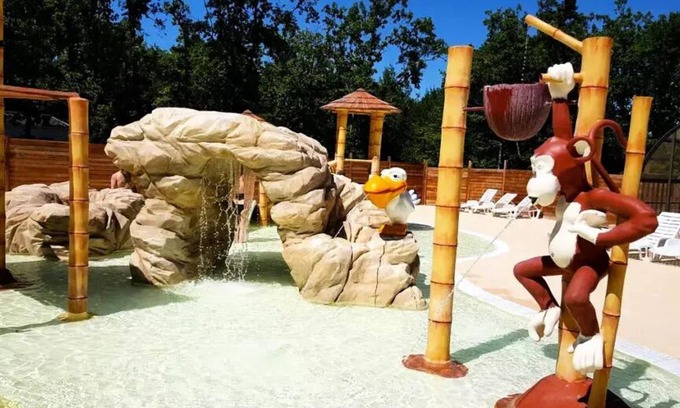 Cenac-et-Saint-Julien Casa | Camping Romanée Le Lou Castel**** - Comfort mobile home 3 rooms 4 people